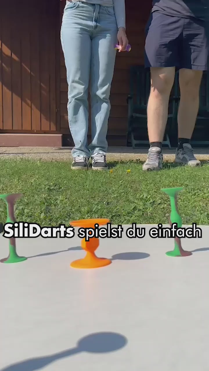 Video, wie man SiliDarts spielt.